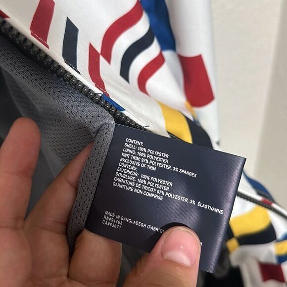 NWOT Nautica Mens Multicolor Water‎ Wind Resistant Stretch Bomber Jacket Large - Picture 9 of 9